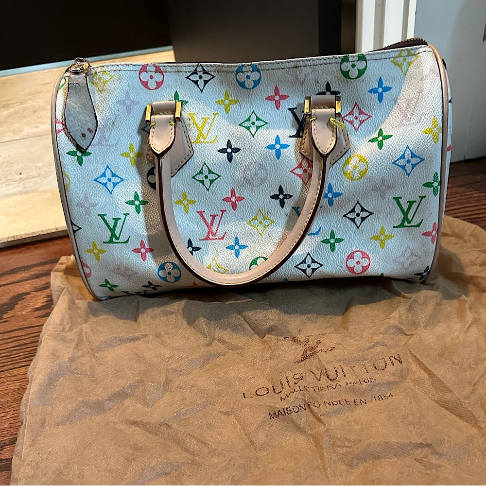Louis Vuitton multicolored medium size bag